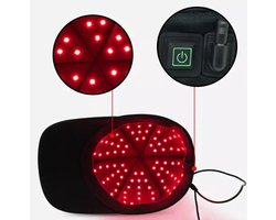 Licht Therapie - Infrarood Therapie -Haargroei Behandeling - Anti-Stress Pet - Verlichten Hoofdpijn - Haargroei Cap - Cadeau Tip - Incl.Box - Zwart