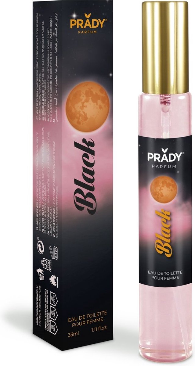 PRADY Black Eau de Toilette pour femme - Oriëntale vanille geur - 33 ml