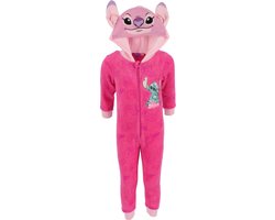foto van Ella: Lilo & Stitch Onesie - Angel - Maat 122/128- Polyester - Roze - Meisjes