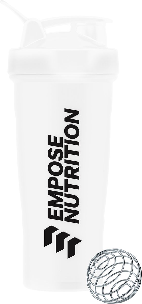Goedkoopste Empose Nutrition Shake Beker - 600 ml - Wit - Shaker Proteine