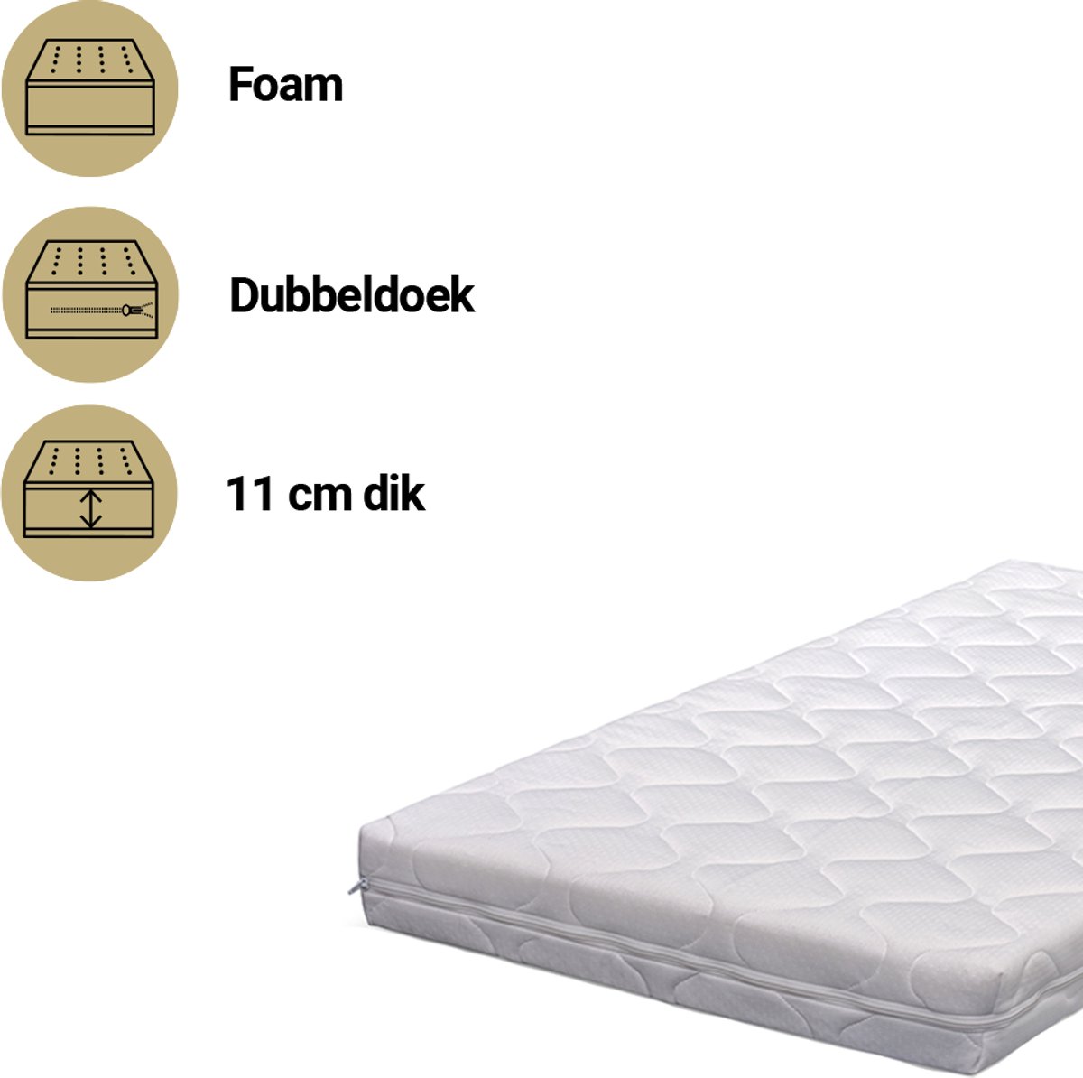 Best Sleep Comfort Superior 80x160 Kleuterbed Matras - kleutermatras