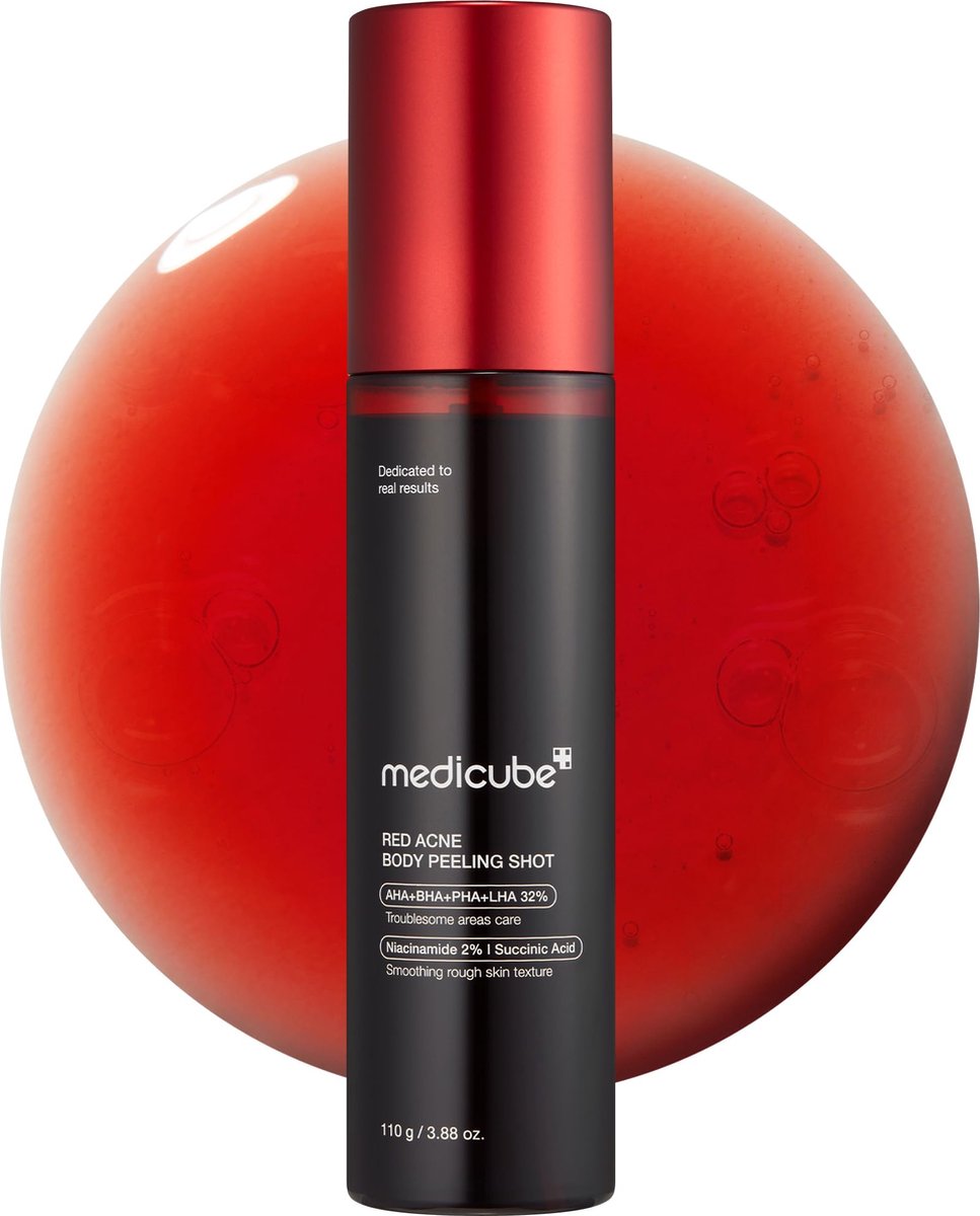 Goedkoopste Medicube - Red Acne Body Peeling Shot - Acne - AHA - BHA - PHA - LHA - Serum - Reinigend - 110 g - Korean Skincare
