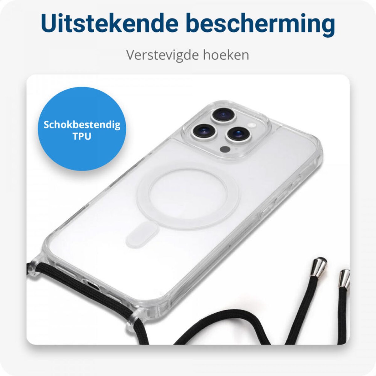 Pochette Transparente Pour IPhone 14 Pro Max MagSafe Magnétique Fiche