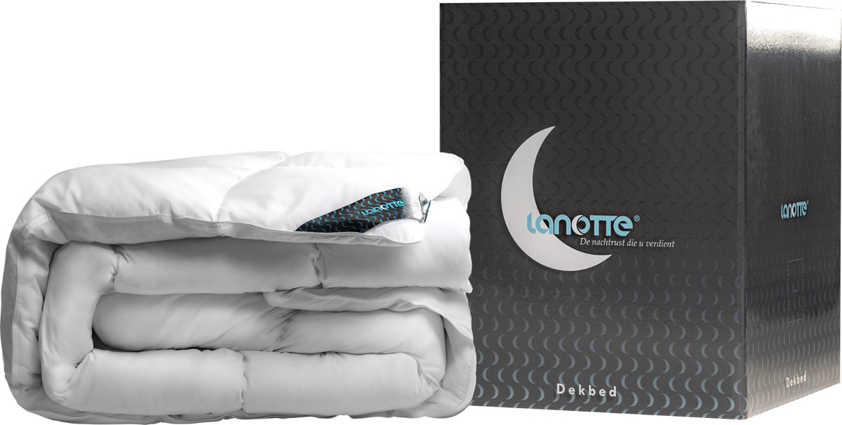 LANOTTE® Luxe Donzen Dekbed 200x200cm - 90% Witte Ganzendons - All Season Comfort Donsdeken - Premium Kwaliteit Dons voor Ultieme Warmte en Zachtheid - Dekbedden