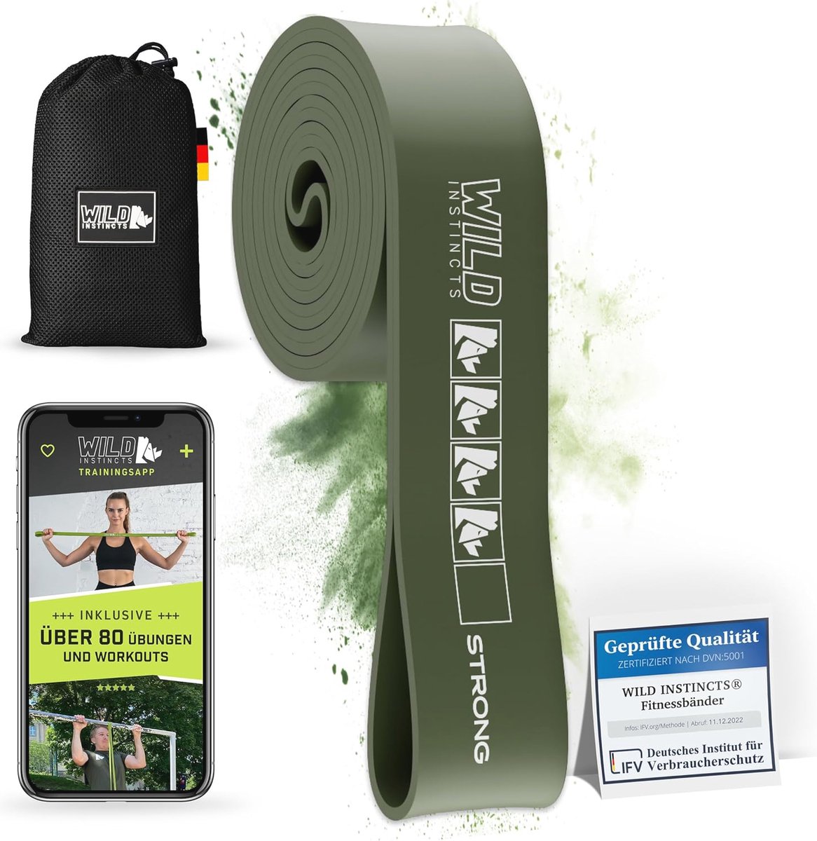 Goedkoopste Weerstandsbanden voor Krachttraining en Pull-Ups - Fitnessbandenset met Tas en Trainingsapp