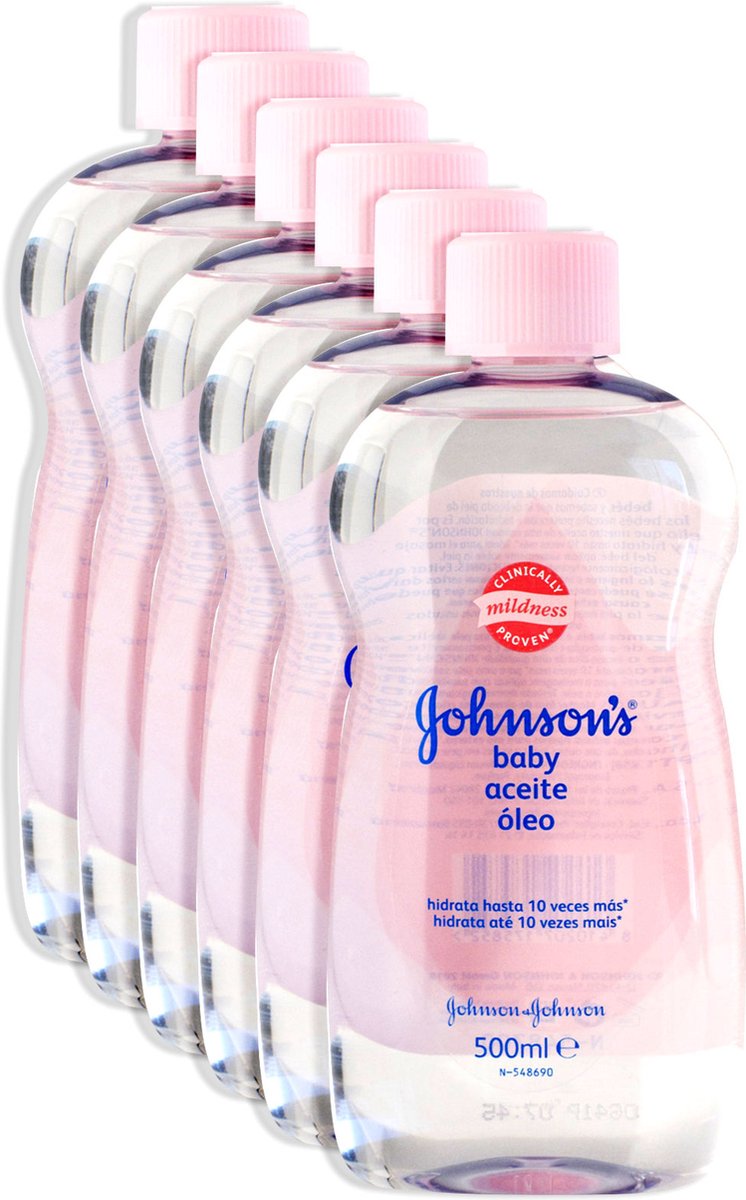 Goedkoopste Beste Koop Johnson's-babyolie 6-x 500ml - aanbieding-XXL- voordeelverpakking