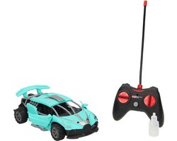RC Auto Multifunctie Blauw met Verlichting en Automatische Deuren