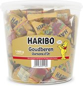 Haribo Goudberen - snoep in fruitsmaken - uitdelen - 100 stuks silo