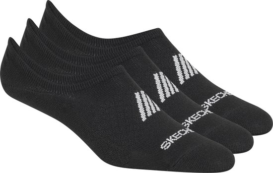 Chaussettes Skechers Non Terry No Show pour femmes - Zwart - Taille unique