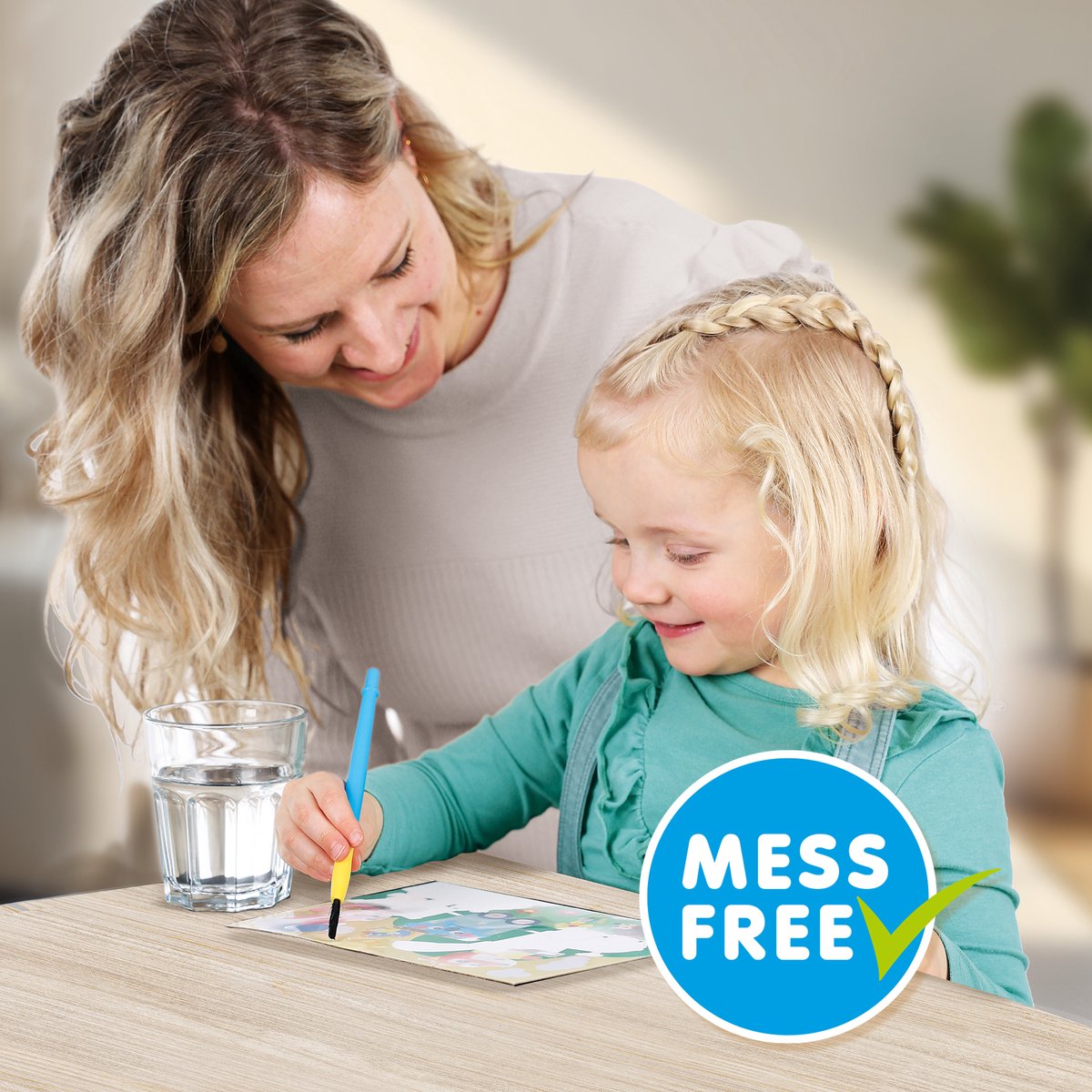 SES Creative- My First - Kleuren met Water - Dino's -Verven - geen geknoei - vrolijke kaarten met veilige kwast - steeds opnieuw te gebruiken - Dinosaurus Speelgoed 1 tot 4 jaar — cadeau in Spellen & Speelgoed - foto 3