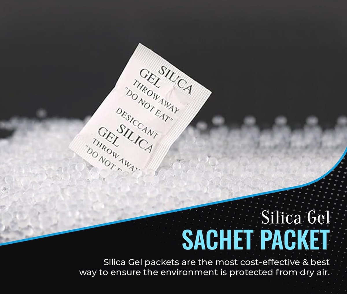 2 gram [1000 verpakkingen] Fonday Food Grade Silica Gel Packs Desiccants - Vochtabsorberers, Desiccants Packets Dehumidifier Packs