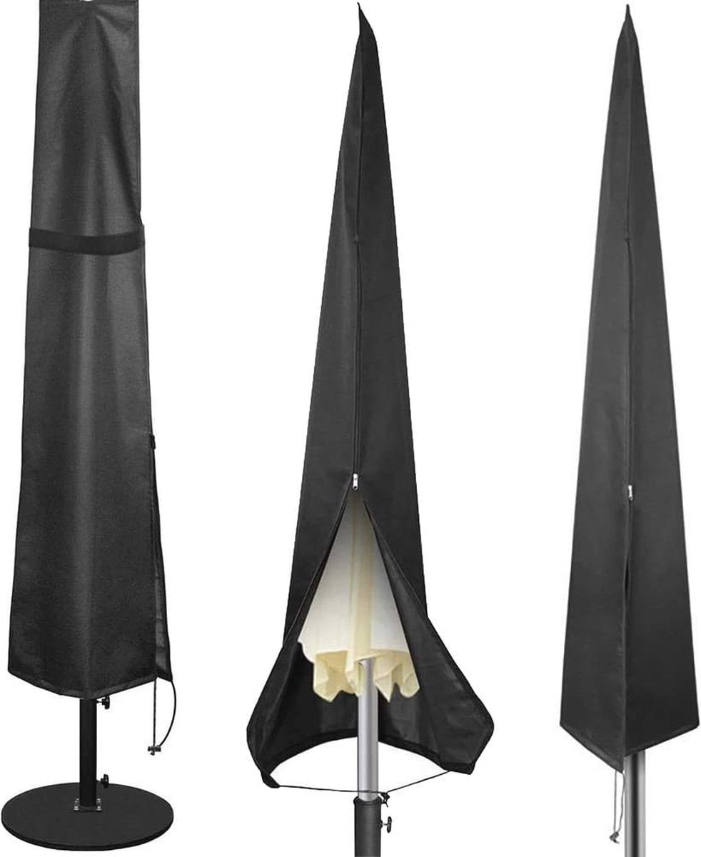 Waterdichte Terrasparapluhoes 420D Oxford - Verstelbare Bescherming voor Parasol 2,1m tot 3,4m Protective 420D Oxford Patio Umbrella Cover - Adjustable for 2.1m to 3.4m Parasols.