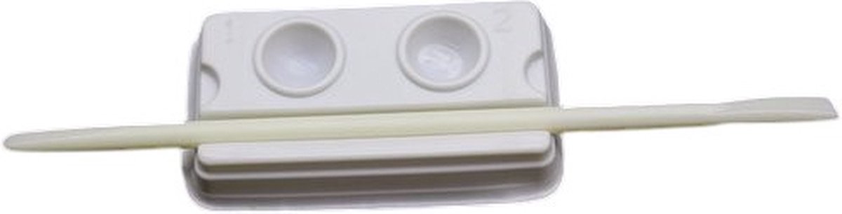 Goedkoopste Dental Mixing Well dappendish - 100 Stuks -m Tandenbleken - with 2 Holes, Oral Materials Mixer Tray