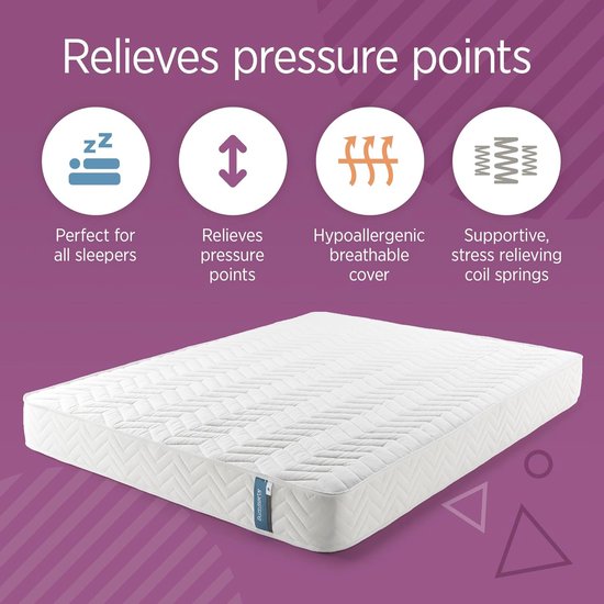 Coil Lente en Traagschuim Hybrid Matras - Dubbel 137cm x 190cm van Eve Sleep — afbeelding 3
