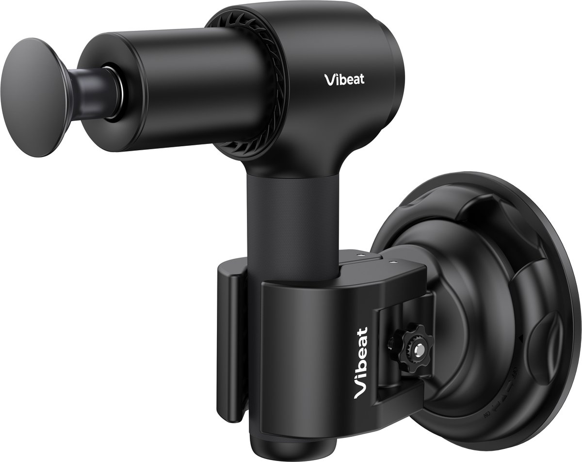 Afbeelding 2 van Vibeat Massage Gun Houder - Geschikt voor alle Massage Guns - Houder voor Moeilijk Bereikbare Plekken zoals Rug, Nek en Schouders - Zuignap - Voor Gladde Oppervlakten zoals Tegels Badkamer) - Makkelijke Montage - Geen Schroeven Nodig