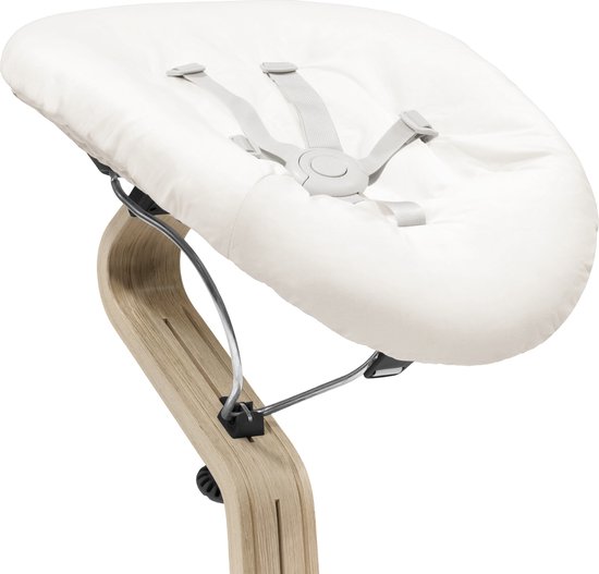 Stokke Nomi newbornset, Zwart/Grey Sand - Met 5-punts veiligheidsharnas en omkeerbare, wasbare textielset - Past op alle Stokke Nomi-stoelen