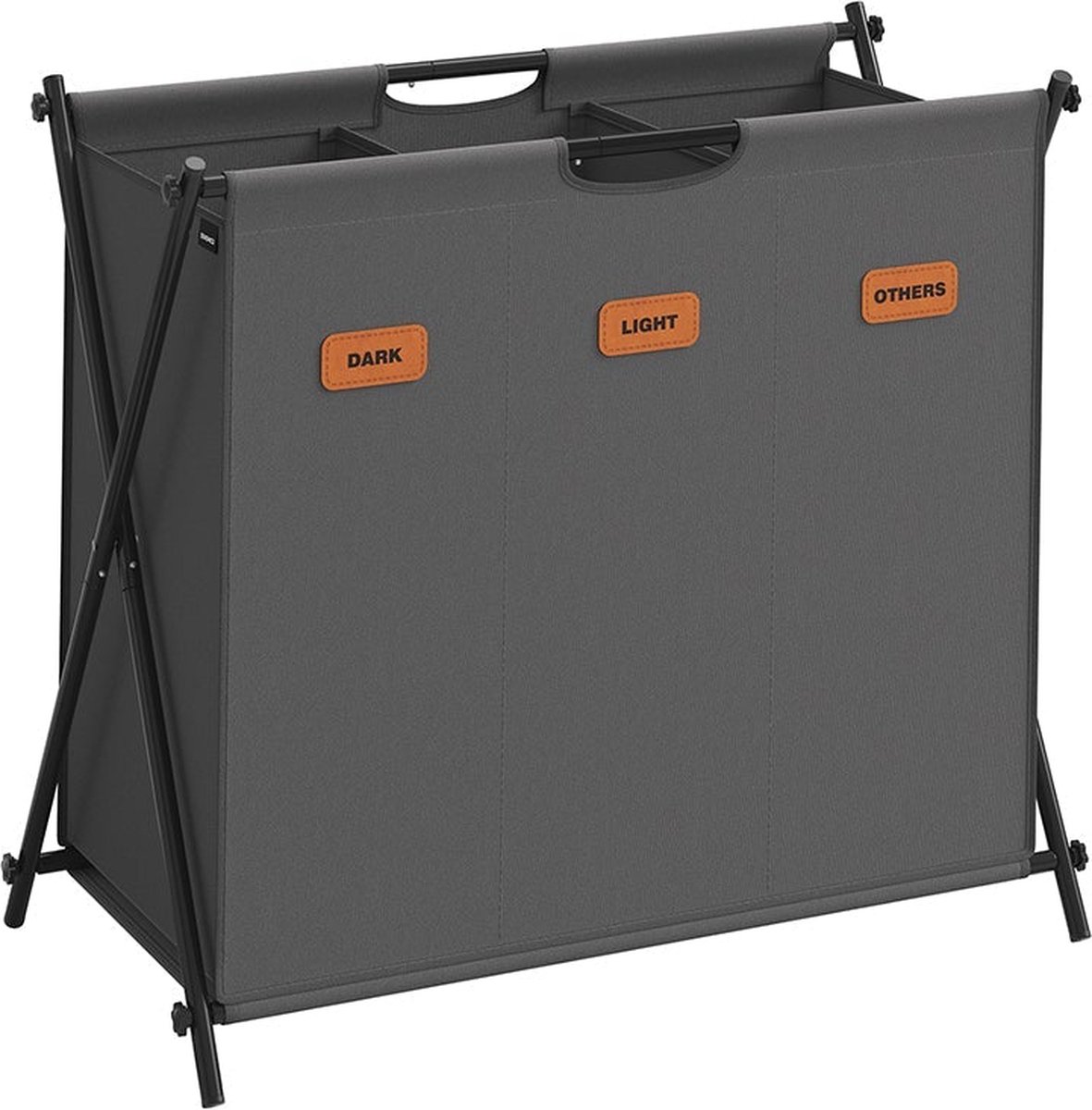 Goedkoopste Opvouwbare wasmand - Draagbare mand - Opvouwbare afvalbak - Oxford stof - Stalen frame - 70 cm x 40 cm x 66 cm