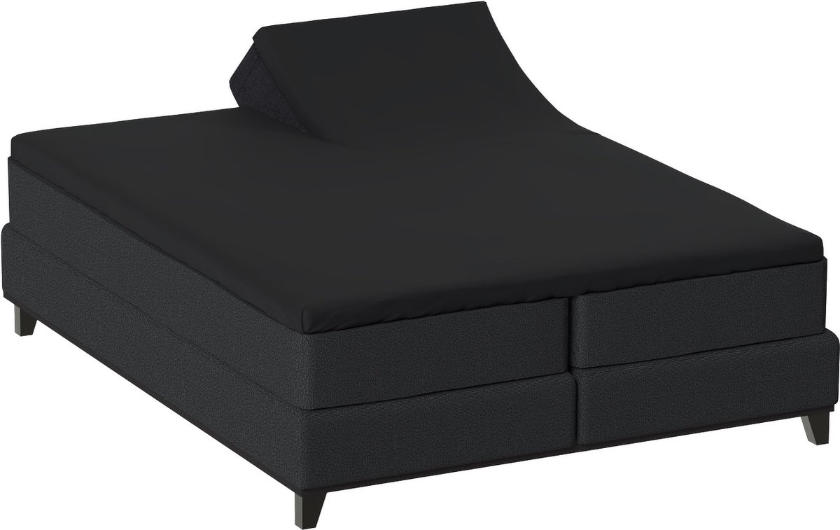 Bella Donna Piccola - Hoeslaken - Splittopper - 1 split - Jersey - 180x210/220 - zwart