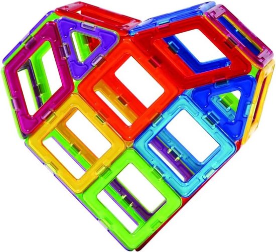 Jojoy BUILDNETIC Set de 50 blocs de construction magnétiques pour Enfants – Jouets créatifs pour le raisonnement et le développement spatial
