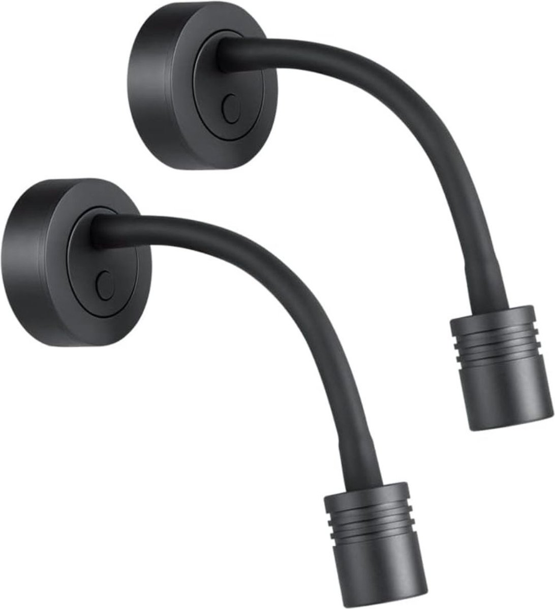 MKSS® Bedlampjes Hoofdbord - Leeslampjes - Bedlamp Slaapkamer Volwassenen - 2 Stuks - Zwart