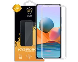 2-Pack MobyDefend Screenprotectors - Geschikt voor Xiaomi Redmi Note 10 Pro - Case-Friendly Screensavers - Gehard Glas