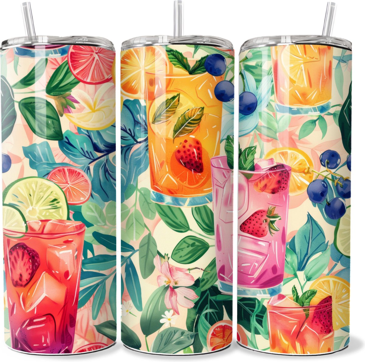 KadoDash - Tumbler - Drinkbeker - Isolatiebeker - Summer