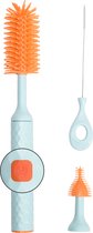 BimbelBoo – Brosse à biberon électrique Bébé – Avec cordon de charge – Nettoyant pour biberon – Brosse à Bouteilles – Brosse à Pailles