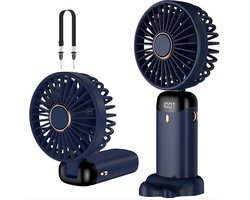 Elico Mini Ventilator - Handventilator met Draagkoord - Tafelventilator - USB-C Aansluiting - Incl.…