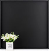 Bol.com Moderne zwarte Ottomaanse dienbladen - extra groot vierkant dienblad met handgrepen - woonkamer salontafel - 508 cm aanbieding