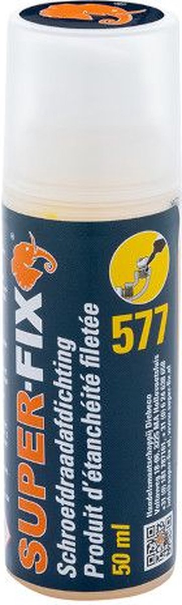 SUPER-FIX SCHROEFDRAADAFDICHTING 577 GEEL 50ML