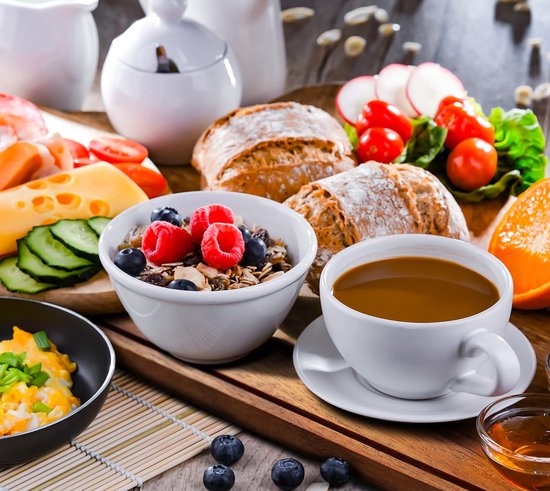 Mepal Planche à Petit-déjeuner - Blanc - Dessous Antidérapant