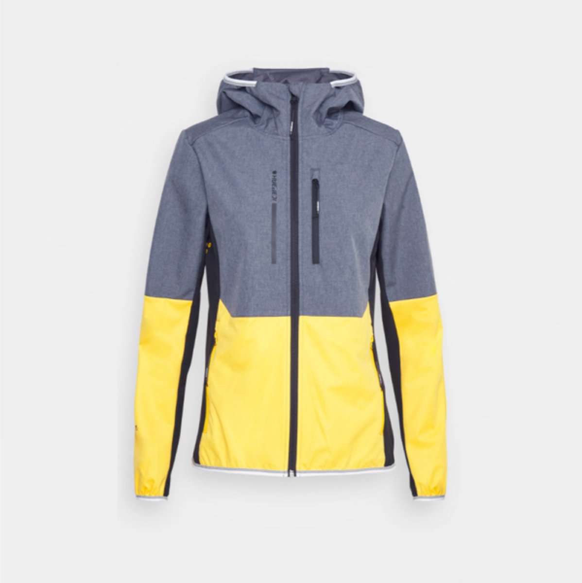 Icepeak Delli windjack - Grijs/Geel - Dames - Maat M
