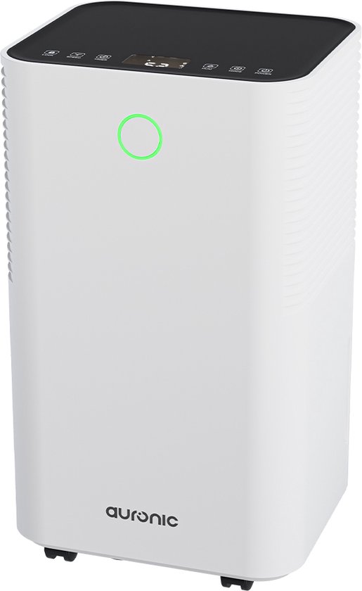 Auronic Luchtontvochtiger - Compact Series - 10L per dag - Was-droog functie - Slaapkamer, Badkamer en Woonkamer - Vochtvreter voor in Huis - Wit