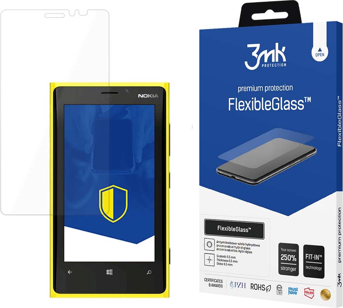 Nokia Lumia 920 Glass - 3mk FlexibleGlass
