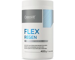 OstroVit Flex Regen 400g - Gewrichten - Botten - Comprehensive Joint and Bone Support with - Collagen - MSM, Glucosamine, Calcium, Magnesium, Vitamin C, B6, K2, and D3 in a Delicious peach-pear Flavor
