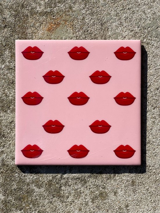 Tegeltje lipjes |Hippe Spreuktegel | Nieuwe woning cadeau | Housewarming cadeau |Verjaardagscadeau | Birthday |Verjaardag |brievenbuscadeau