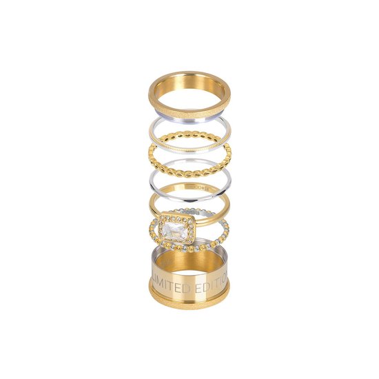 Foto: Jonline schitterende 14k ros ring zwarte onyx steen inclusief aanschuifring 16 50 mm maat 52