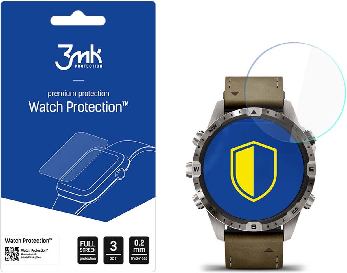 Garmin MARQ Series Gen2 - 3mk Watch Protection v. FlexibleGlass Lite
