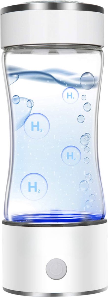 Equivera Hydrogen Waterfles - Hydrogen Generator - Hydrogeen Water - H2 + Hydrogeen - Draagbare Drinkfles - Gezondheid - Incl. E-Book