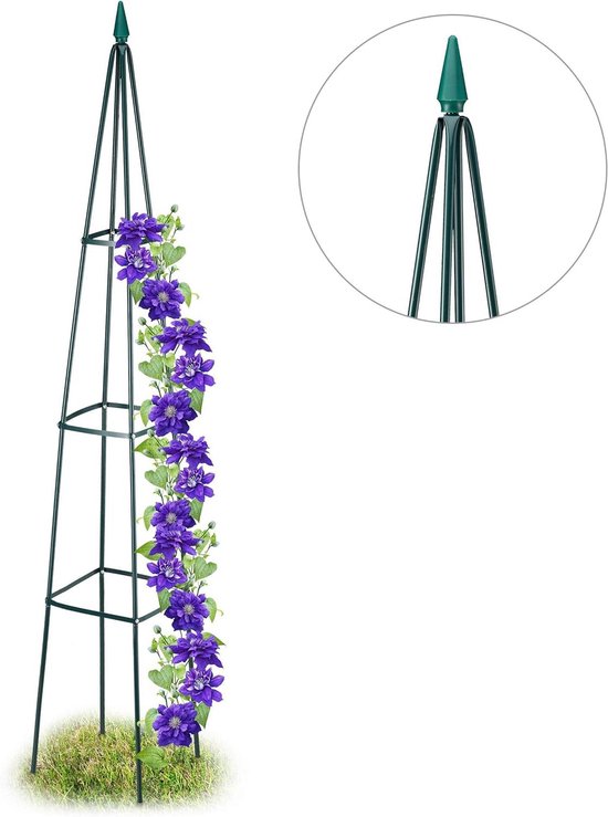 Relaxdays obelisk rankhulp metaal hoogte 190 cm kopen? | Korting tot 5
