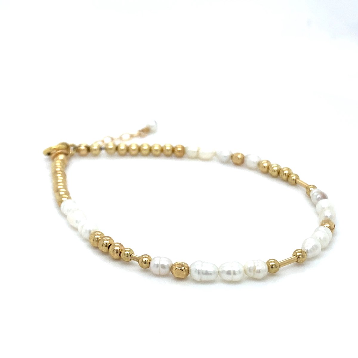 Pat's Jewels Armband - Dames Armband - Kralen Armband - Minimalistisch Armband - Parel - Goldfilled