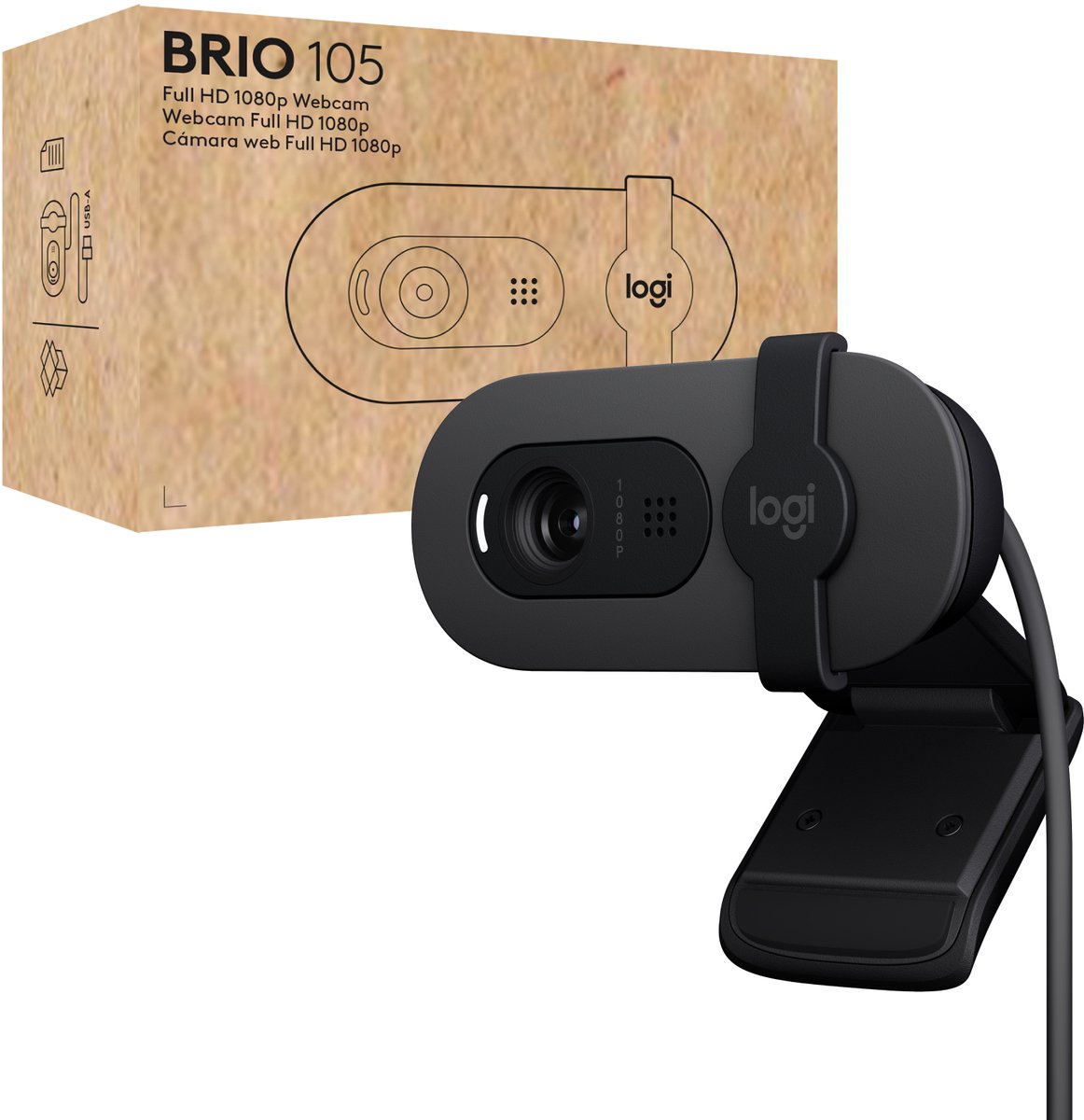 Logitech Brio 105 webcam 2 MP