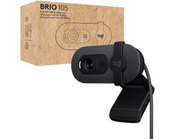 Logitech BRIO 105 Full HD-webcam 1920 x 1080 Pixel Geïntegreerd afdekpaneel, Microfoon