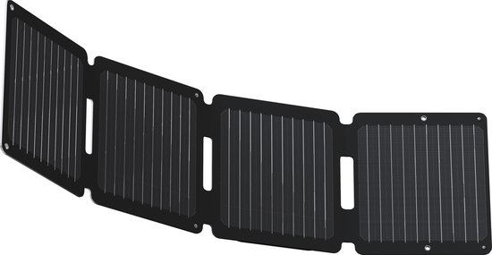 Xtorm Draagbaar Zonnepaneel Opvouwbaar - 28W Solar Panel - SolarBooster - Outdoor / Kamperen - Zonne-energie - Flexibel - Monokristallijn Zonnepaneel - EFTE - Zwart van Xtorm — afbeelding 3
