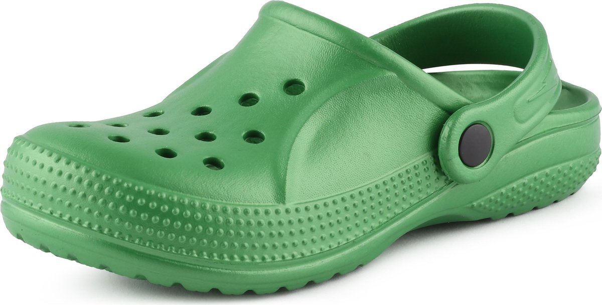 Ladeheid Clogs Kinderen - Tuinschoenen - Lichte - Kinderschoenen - Meisjes - Jongens – Smaragdgroen – 24 – LA-KL-055