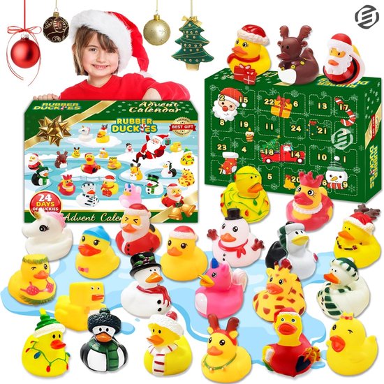 Equivera Adventskalender - Adventskalender 2024 - 24 Dagen Aftelkalender - Kerst Adventskalender - Kerstcadeau - Sinterklaascadeau - voor Kinderen en Volwassenen - 24 Verrassingen