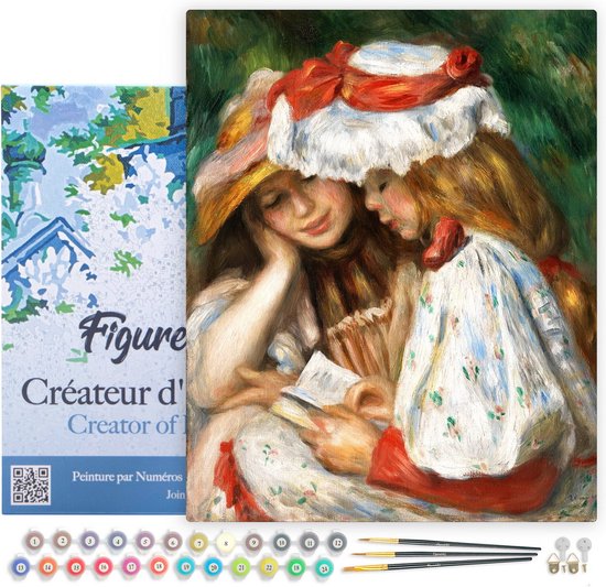 Peinture Par Numero Enfant Bouledogue 40X50Cm Toile Peinture Par Numero