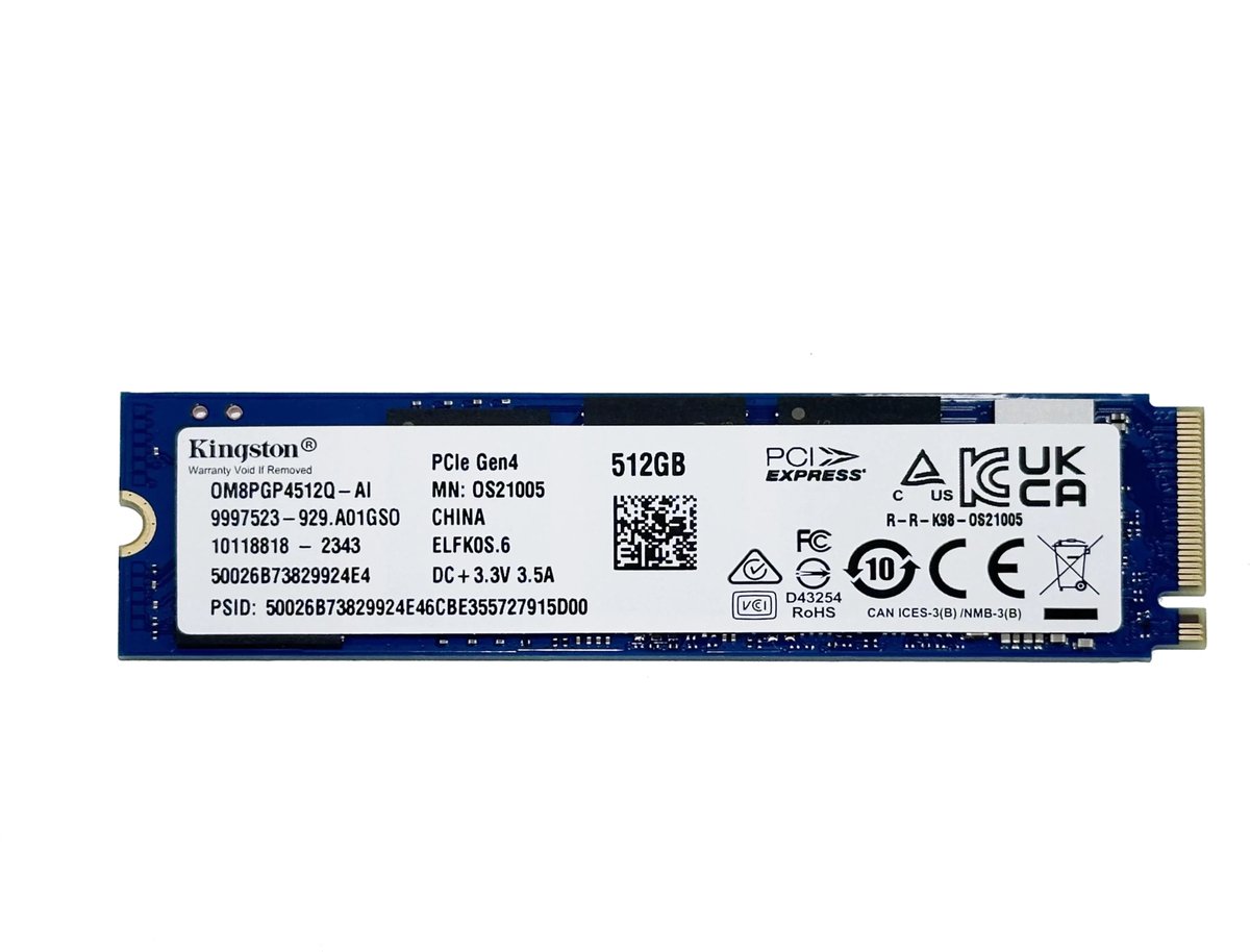 Kingston 512GB NVME SSD PCIe Gen4 - OM8PGP4512Q-AI - BULK