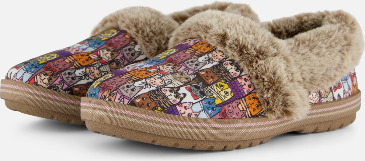 Skechers Bobs Too Cozy Chic Cat Dames Sloffen Multicolour Maat 40 bol