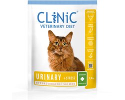 Clinic Veterinary Diet Cat Urinary + Stress Zalm - Kattenvoer - 1.5 kg